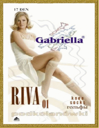 GABRIELLA RIVA 01 - GABRIELLA фантазийные гольфы с цветочным узором