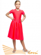 KORRI Р 35-051 - Рейтинговое платье, короткий рукав, юбка двойное солнце - Р 35-051-красн