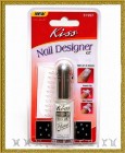 Kiss Набор для нейл-арта с белой краской Nail Design Kit White BPA02TG