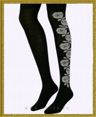 MONA ZAK 2011 фантазийные ботфорты из хлопка с эластаном с тканым боковым рисунком.
