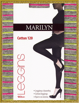 MARILYN COTTON 120 GB 324 P LEGGINSY MARILYN- MARILYN фантазийные леггинсы c хлопком  