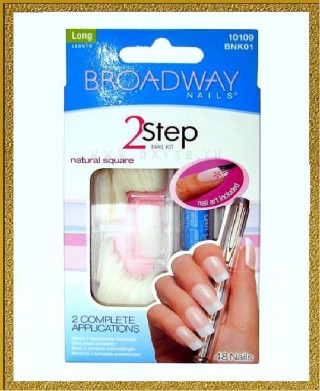 Kiss Broadway Набор накладных ногтей с клеем и аппликациями BNK01