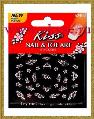 Kiss Набор стикеров для ногтей "Сиреневый туман" Nail and Toe Art Stickers NS17