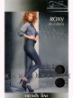 GATTA SPODNIE ROXY облегающие брюки-леггинсы из хлопка с эластаном с кантом из искусственной кожи. - ROXP.jpg