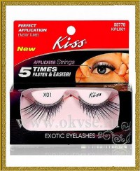 Kiss Ever Easy Lashes Накладные ресницы с аппликатором, модель "Экзотика" Exotic Premium Lashes KPLX01