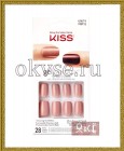 Kiss Gel Nais - Набор накладных ногтей с клеем "Настоящая женственность" KGN12, длинна короткая