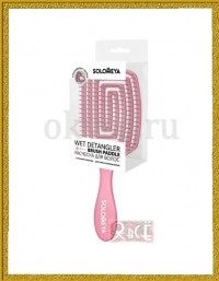 SOLOMEY Wet Detangler Brush Paddle Strawberry - Расческа для сухих и влажных волос c ароматом клубники MZ006