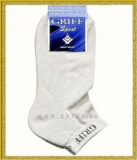 GRIFF SPORT S1 - спортивные мужские носки из хлопка с эластаном с укороченной голенью