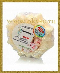 Solomeya Губка с мыльным экстрактом 10+ Белое солнышко. аромат - весенняя свежесть