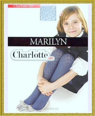 MARILYN колготки CHARLOTTE 518 - MARILYN фантазийные детские колготки с ажурным рисунком.