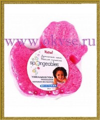 Solomeya Губка с мыльным экстрактом для детей. Розовый утенок. аромат - фруктовый.
