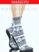 MARILYN HOME SOCKS 873 теплые носки тапочки из искусственной шерсти с антискользящим покрытием. - тапPue.jpg