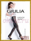 Giulia LEGGY SHINE 03 Плотные брюки-леггинсы облегающего кроя, сзади два кармана, фронтальная часть выполнена из декоративной кожи питона