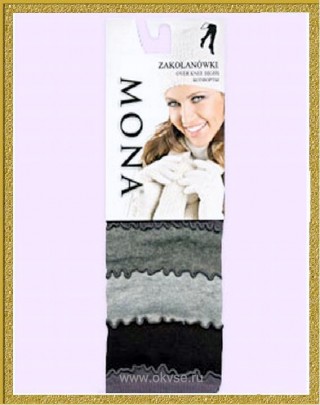 MONA ZAK 2003 ботфорты - фантазийные женские ботфорты с полосками контрастных цветов.