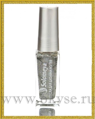 Solomeya Краска для дизайна ногтей тон № 02 голографическое серебро