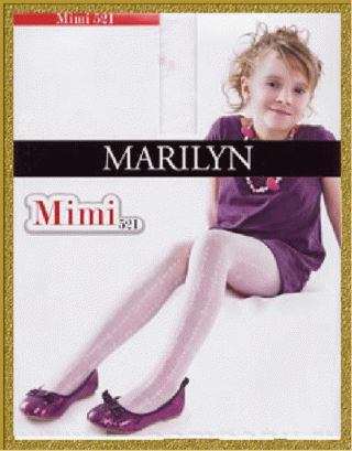 MARILYN MIMI 521 - MARILYN матовые детские колготки из микрофибры  с эффектом тюля