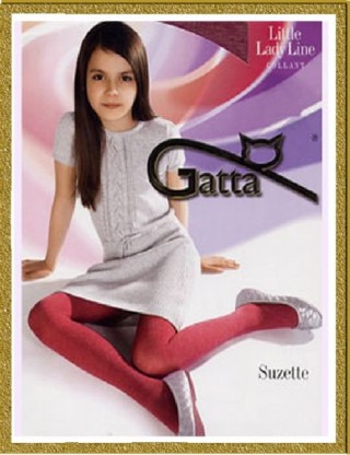 GATTA SUZETTE - SUZETTE матовые непрозрачные колготки для девочек, эффект "меланж", с лайкрой