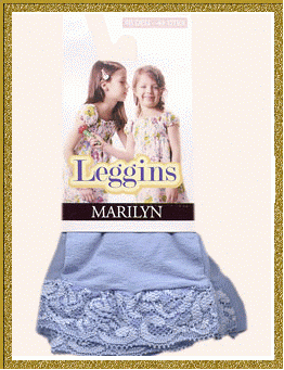 Фантазийные детские леггинсы MARILYN LEGGINSY BABY - MARILYN детские леггинсы с кружевной коронкой внизу