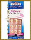 Kiss Broadway Fashion Express Nail Kit BCD03 Набор накладных ногтей без клея Черно-белый 24 шт/упак 
