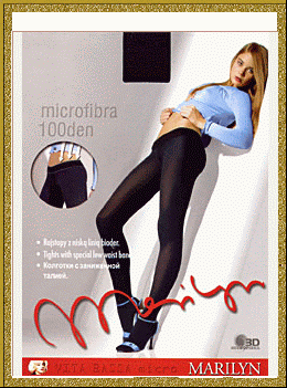 MARILYN MICRO 100 VITA BASSA - MARILYN теплые колготки с микрофиброй,низкая посадка