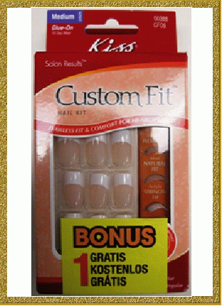 KISS Набор накладных ногтей с клеем Custom Fit French - KISS набор 2 в 1 розовый френч CFO2T