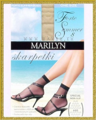 MARILYN FORTE SUMMER ABS прозрачные женские носки с антискользящим покрытием.