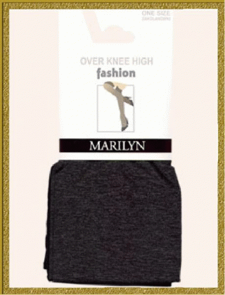 Marilyn ботфорты  - MARILYN OL 329 Ботфорты прозрачные, в середине плотная вставка с эффектом меланж