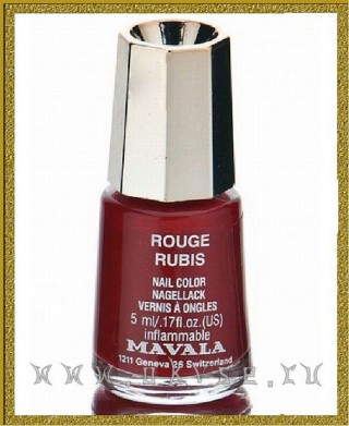 Mavala Rouge Rubis - Лак для ногтей Рубины, 5 мл 91385